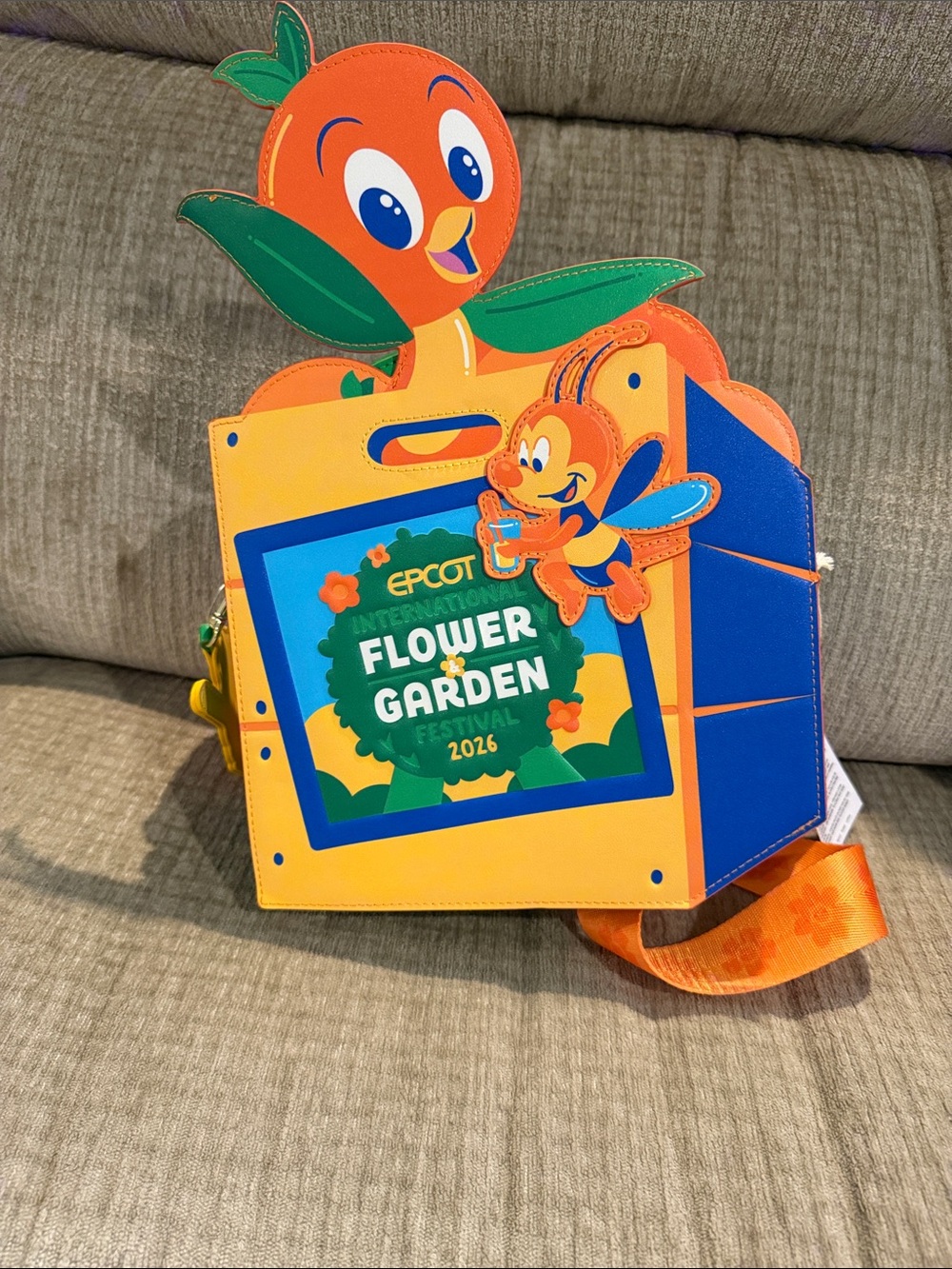 Disney’s EPCOT Flower & Garden Orange Bird Crossbody Bag 2026 - Picture 13 of 13